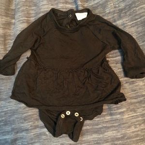 Spearmint love love black bodysuit 3 to 6 month.